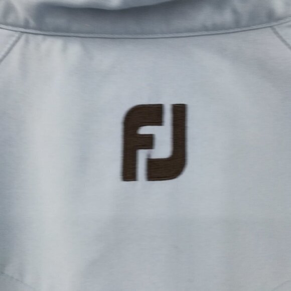 FootJoy Pullover Blue Windbreaker Jacket Size L Saint Croix National Golf Pocket - Picture 13 of 13